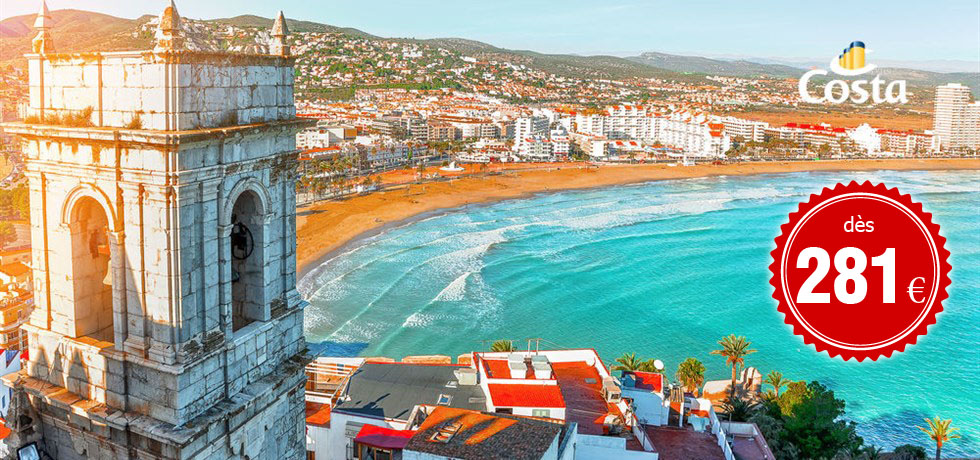 DS 40€ PAR JOUR ! MINI PRIX CROISIRE ESPAGNE, FRANCE, ITALIE - TRANSFERT RETOUR NICE/SAVONE INCLUS